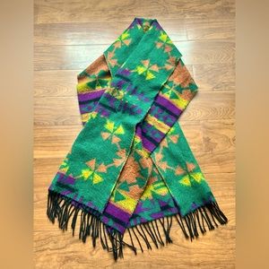 FENDI vintage Acrylic Long Scarf/Shawl